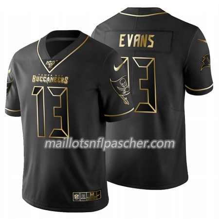 Maillot Tampa Bay Buccaneers Mike Evans 13 Nike Noir Golden Edition 100th - Homme